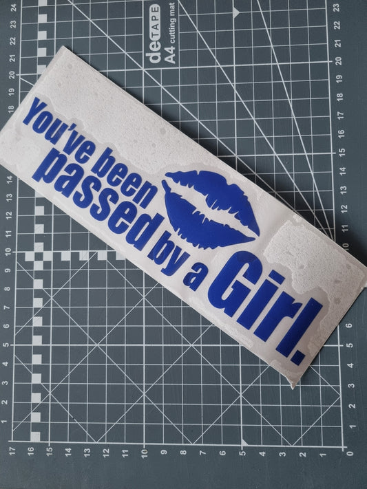 Passed by a girl Decal