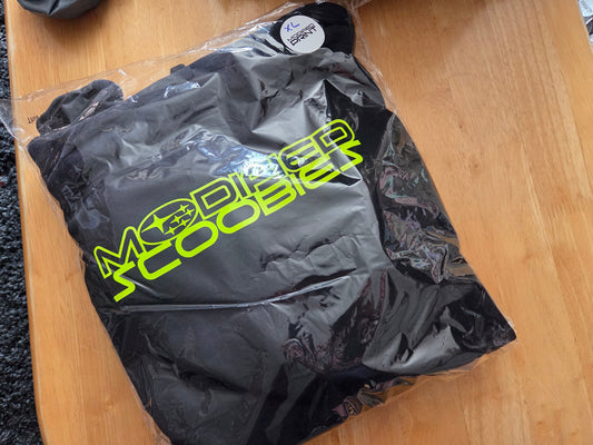 Black And Neon Yellow Hoodie XL