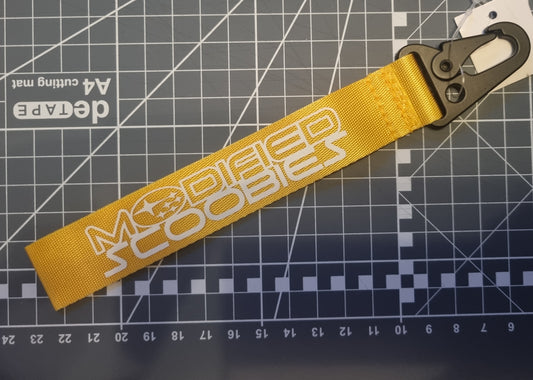 Yellow and White key Tag