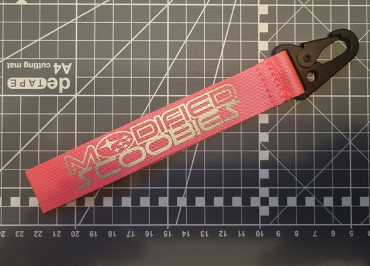 Pink and Silver key Tag