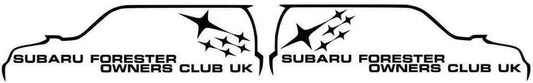 Subaru Forester Owners Club Decal (Pair)