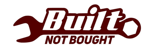 Built Not Bought 200mm Decal