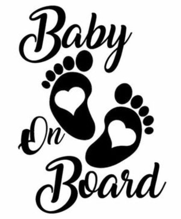 Baby On Board 150mm Decal